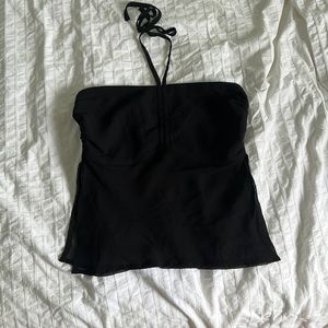 Glassons Black Sheet Halter Top